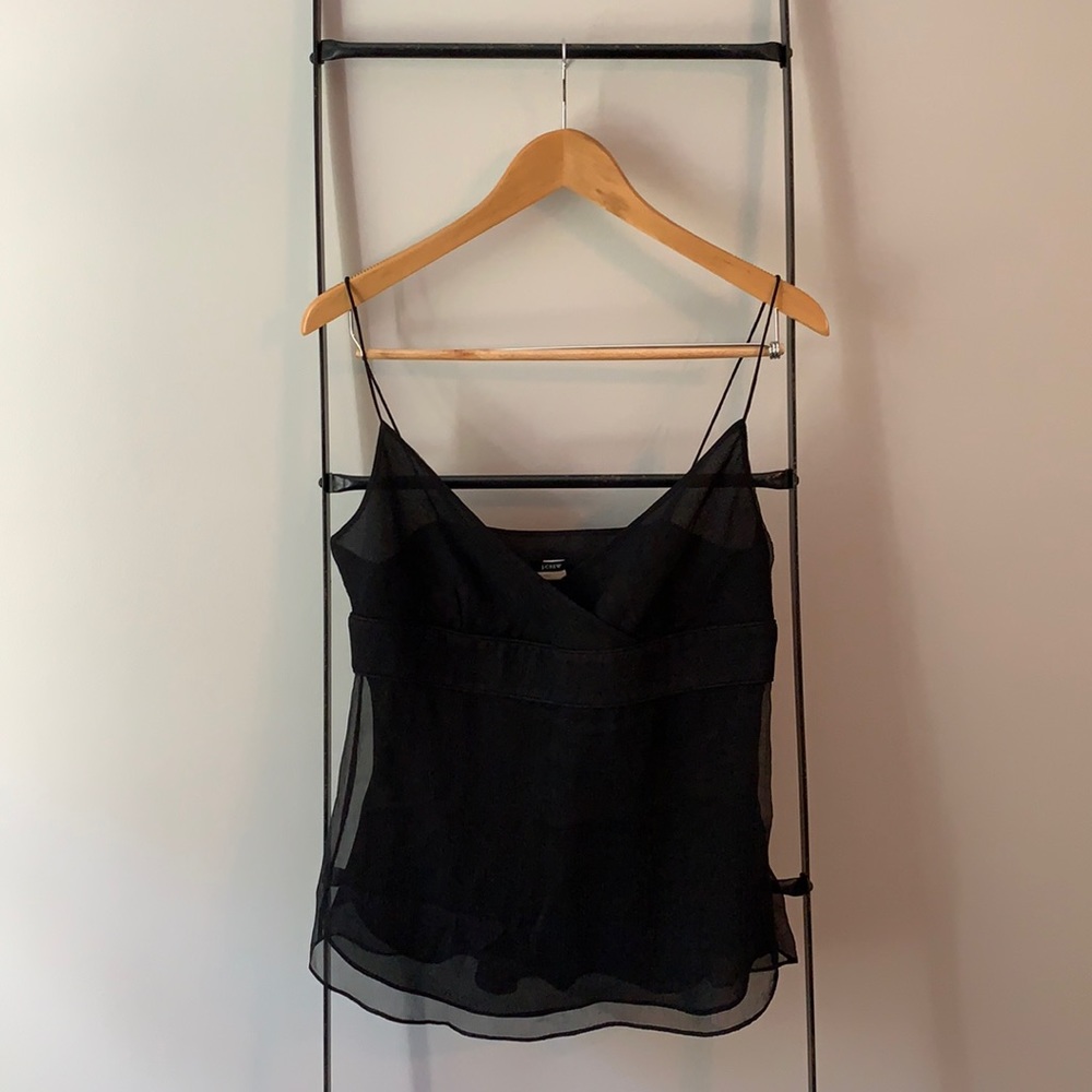 J. Crew Black Spaghetti Strap Tank Top